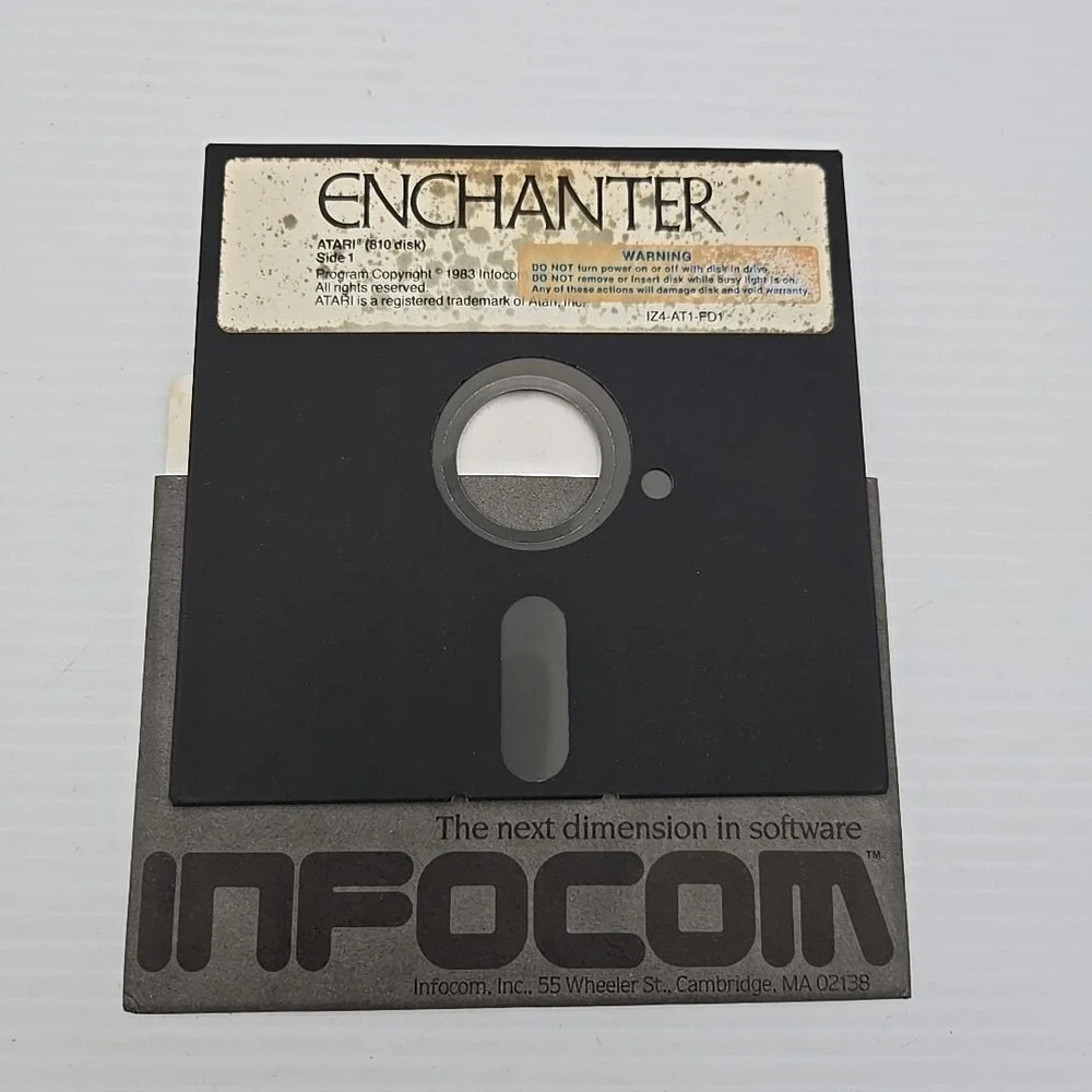Atari 810 Enchanter Floppy Disk Game 1983‎ Infocom